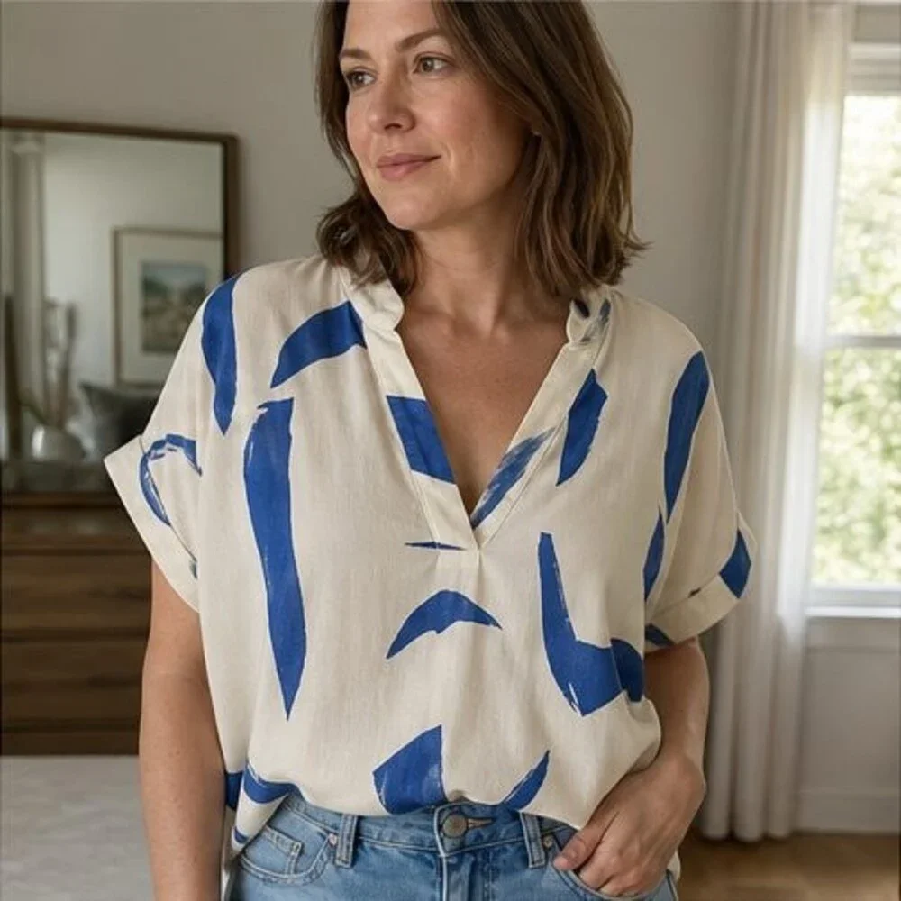 Taupe Tunic Blouse